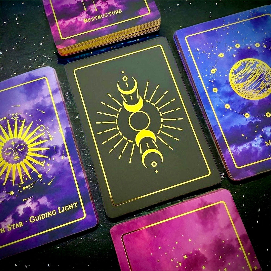 Celestial Ascension Oracle Deck – Mystic Midnight