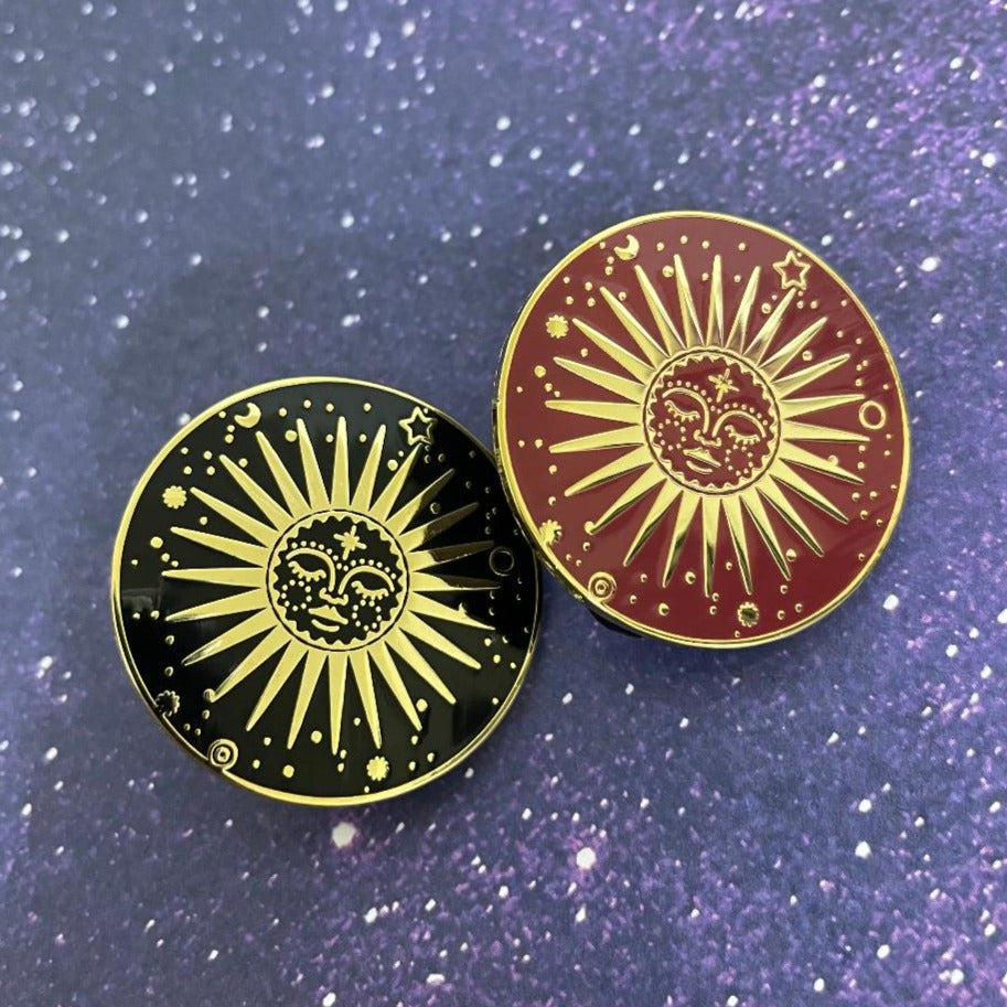 Celestial Sun Enamel Pin